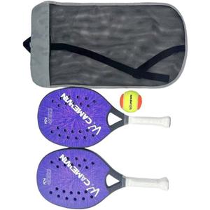 Colaxi 2X Beach Tennis Rackets Beach Tennis Paddles Nonslip Grip Beach Tennis Racquet with Storage Bag for Park Playground Courtyard, 28cmx23.5cm