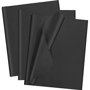 100 Sheets Black Tissue Paper Artdly 14 x 20 Inches Black Wrapping Paper Bulk for Weddings Birthday DIY Project Christmas