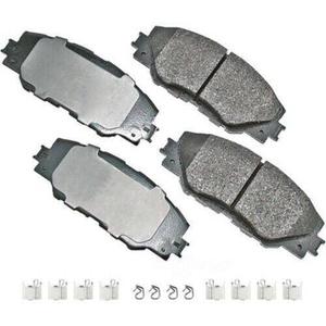Akebono-ACT1211A Ultra-Premium Ceramic Front Disc Brake Pads, GREY