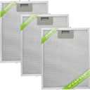 W10169961A Range Hood Filter Replacement 5 Layer Aluminum Mesh Hood Grease Filter Fit for Whirlpool, Kitchen Aid, Jenn-Air Range Hoods(3PCS)