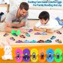 12 Pack Prefilled Easter Eggs with Toys, Cars Fidget Spinner Toys Easter Basket Egg Hunt Stuffers, Pre Filled Easter Eggs Fillers for Kids Gifts Party Favors, Goodie Bag Stuffer, Easter Prizes