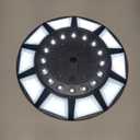 Flag Pole Light Solar Powered, Solar Flag Pole Light 266 LEDs, 4200lm Brightest Flagpole Light,100% Flag Coverage for Most Outdoor 15 to 25 Ft Flag Poles, 0.55" Wide Flag Ornament Spindles (Black)