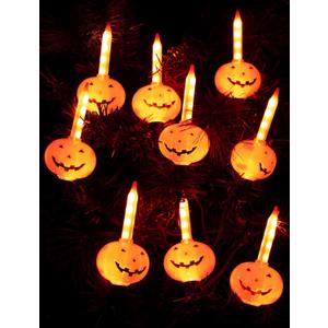 Halloween Pumpkin Bubble Lights String, 9.5Ft Orange Vintage LED Flashing Lights for Indoor Decor, Fairy Lights for Outdoor Bedroom Porch House Fall Party Decorations