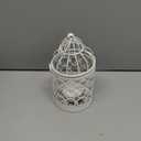 Hanging Birdcage Lantern, Metal Tealight Holder Vintage Decorative Hanging Candle Holder Lantern Centerpieces for Wedding Halloween Christmas Table Decoration