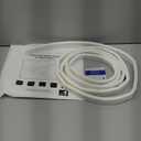 196 Inch Wedge-Shape Weather Stripping Door Seal, Windows and Doors Insulation, Self Adhesive Insulation Foam Anti-Collision Strip, Weatherstrip Tape for Door Soundproofing, Noise Drafts Blocker, White