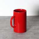 28 OZ Extra Large Ceramic Coffee Mug, M018 Classic Porcelain Boss Super Big Tea Cup with Handle for Office and Home, Red