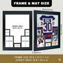 Jersey Display Frame Large Shadow Box Frame Clear Acrylic with 98% UV Protection Acrylic Memorabilia Display Cases for Football,Hockey,Basketball,Baseball Jersey Idea Gift for Sports Fans 31 1/2 x 22 1/2