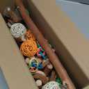 3-in-1 Parrot Toys Natural Coconut Fiber Parrot Hammock (Swing + Perch + Chew Toy) Natural Bird Perches for Medium Large Birds - 23" Bird Toys for Parrots Stand