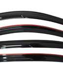 labwork Black 4 Pieces Window Visors Shade Sun Rain Wind Guards Replacement for 2008-2012 Honda Accord Sedan 4-Door