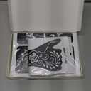 95 PCS Temporary Tattoos Stencils Kit,Temporary Tattoos Kit,6 Pcs 3 Color(black*3,brown*2 & Red*1) Ink with Gloves, 6 removal wipes,10 disposable cotton swabs DIY Body Art Painting for Adults Kids