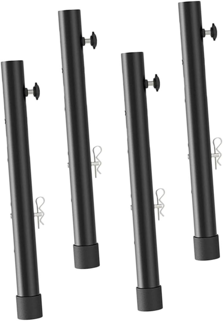 DOITOOL Table Height Extenders 4 Pack Adjustable Desk Legs Riser for Table Legs