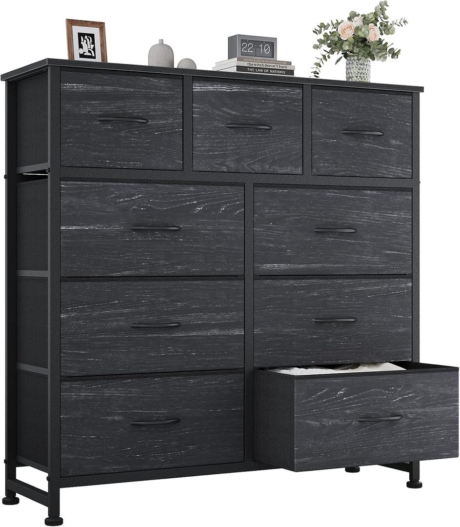 OLIXIS 9 Drawer Tall Dresser for Bedroom, Closet Organizers and Storage, 39.4"D x 11.8"W x 39.9"H