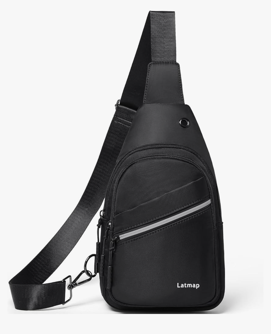 7L Sling Bag For Women Men Backpack Fanny Pack Crossbody Chest Travel Shoulder Belt Bags Purse Handbag PU Leather