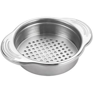 Stainless Steel Food Can Strainer Sieve Metal Tuna Press Filter Canning Lid Colander Oil Drainer Kitchen Tools for Beans Vegetables