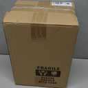 1 Gallon Thickened Square Glass Pitcher with Lid, Classic Stripes Water Pitchers for Fridge, Borosilicate Glass Carafe for Hot/Cold Brew Drink, Extra Large Jug with Handle for Iced Tea, Coffee, Juice