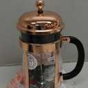 Bodum 34oz Chambord French Press Coffee Maker, High-Heat Borosilicate Glass, Stainless Steel, Copper  Made in Portugal