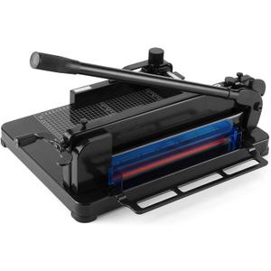 Heavy Duty Paper Cutter,12 inch Guillotine Paper Cutter,Guillotine Paper Cutters and Trimmers Cards Leather with Metal Base for Office Home School (Black, a4)