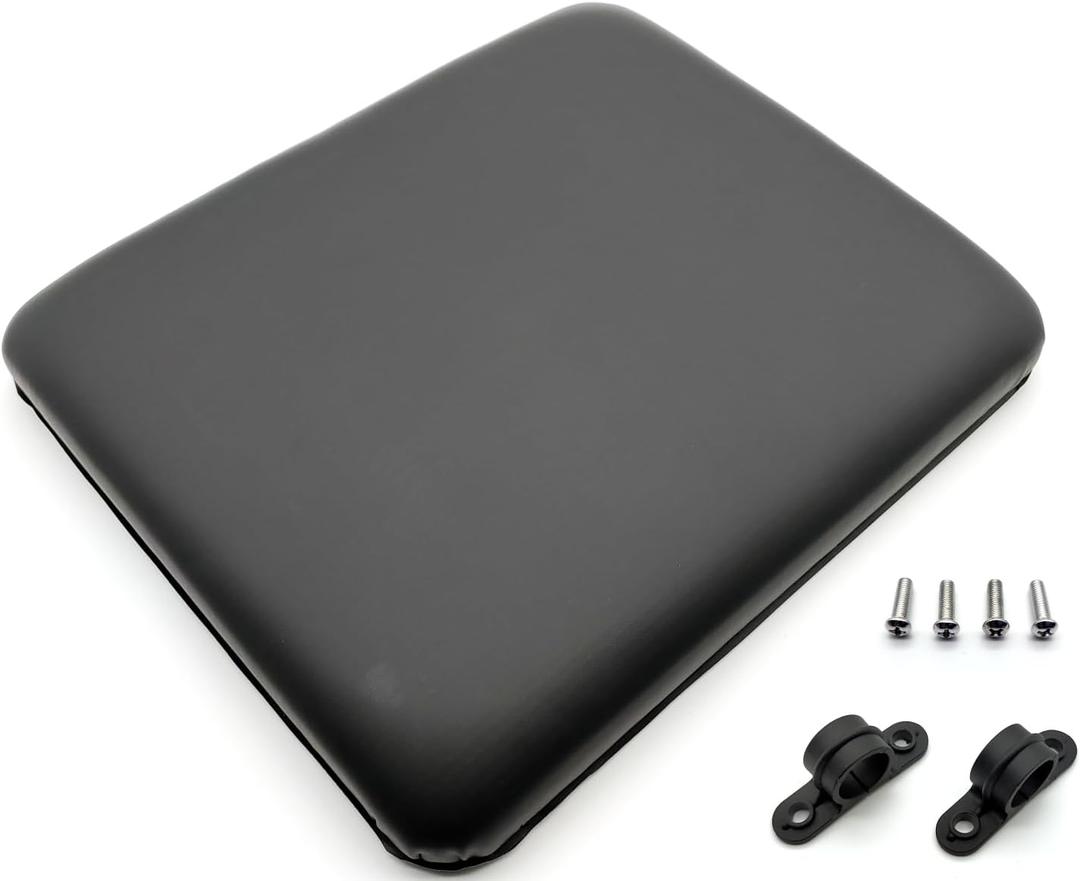 Rollator seat Cushion,Rollator pad,Rollator Walker Replacement Seat, Padded Seat with Stand, with Storage Bag,W/Hardware, 14.2" * 11.8". Universal Replacement Rollators Parts. (1Ea Black)