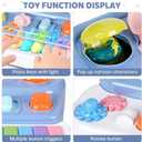 Interactive Pop Up Music Piano Toy with Music & Lights, Montessori Animal Cause and Effect Toys, STEM Learning Educational Baby Toy for Toddlers 1-3 Years Old, Gift for Infants 6-12 Months