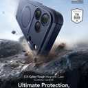 ESR for iPhone 17 Pro Phone Case, MagSafe Accessories Compatible, Cyber Series, Navy Blue