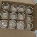 Homemory 12 Pcs Tealight Candle Holders, Clear Votive Candle Holders, Glass Candle Holder for Table Centerpiece, Wedding, Baby Shower, Birthday, Party, Halloween, Christmas