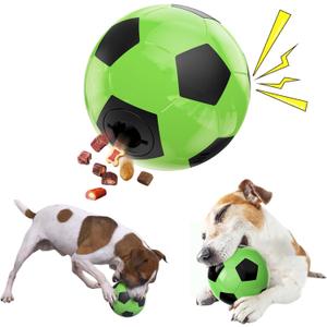 Dog Treat Ball - 4.61Inch Interactive Treat Dispenser for Large & Small Dogs, Giggling Sound, Keeps Dogs Busy