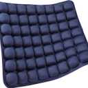 SUNFICON Air Seat Cushion Inflatable Seat Cushion Portable Car Seat Office Chair Wheelchair Pad Anti Bedsore Orthopedics Pain Pressure Relief Cushion Camping Seat Mat w Pump 18 ''x 16'' x1'' Blue