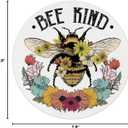 QUICQOD Bee Desk Accessories Mouse Pad,Bee Kind Non-Slip Rubber Base Mousepads for Office Dorm Desk Decor,Gifts for Teen Girls Women Coworkers,Bee Lover Gift,8.7 x 8.7 Inches
