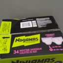 Ninjamas Girls Bedwetting Nighttime Underwear, Size L (64-95+ lbs), 34 Count, Overnight Protection, Ultra Absorbent, Hypoallergenic