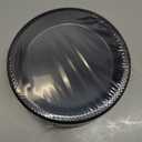 PLASTICPRO 100 PCS Black Plastic Plates Light Weight 9 Inch Plastic Dinner Plates Black Plates Disposable for Party and Wedding