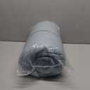 Amazon Basics Soft, Warm Pinch Pleat Design Comforter Set, All-Season Down-Alternative 3-Piece Bedding Set with Piped Edges, Full/Queen Size, Dark Grey