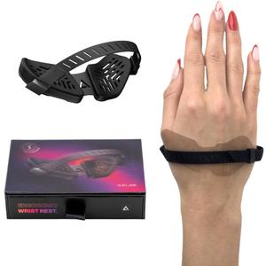 DELTAHUB Carpio G2.0 - - Advanced Ergonomic Right-Handed Gaming Wrist Rest for Mouse - Superior Support for Serious Gamers - Anti-Fatigue, Smooth Glide (Large, Right, Black)