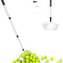 NEEWER Tennis Ball Pickleball Collector Roller, No Bending Over Quick Rolling Picker for Up to 40 Tennis Balls