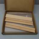 Kersally Acrylic Sign Holder 11 x 8.5'', 3 Pack Double-Sided Clear Table Display Stands with Wood Base, Horizontal Acrylic Frame Menu Flyer Paper Holder for Store, Restaurant, Hotel, Office, Show Fair