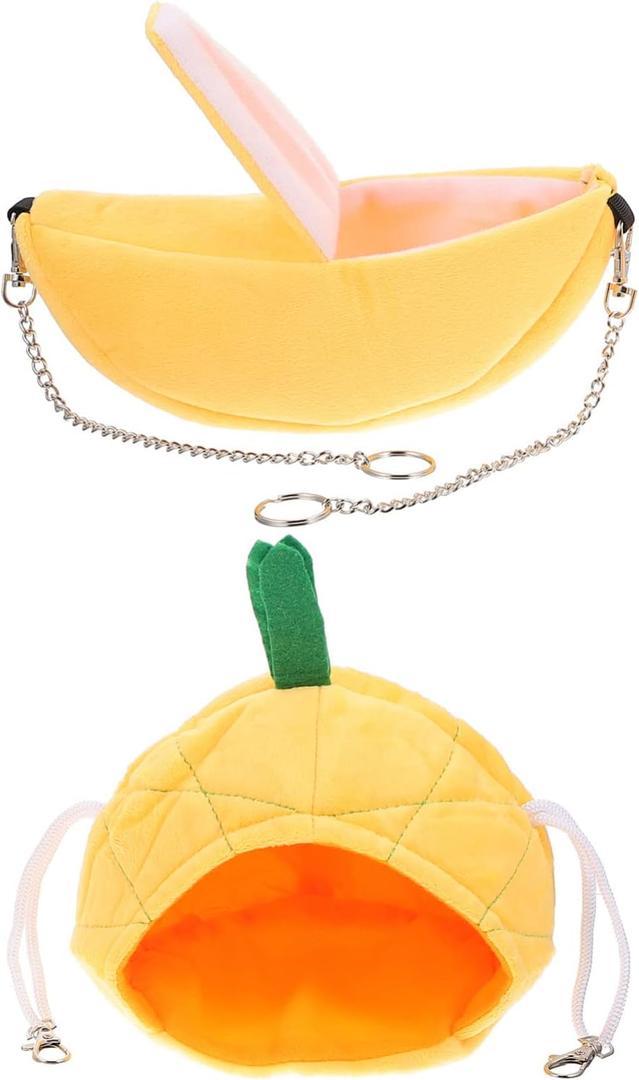 Totority 2pcs Hamster Bed Hooks Pet Supplies Comfortable Hammock Hanging Nest for Hamster