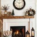 Vintage Wall Clock 13 Inch Quartz Silent Non-Ticking Analog Clock Battery Operated Rustic Round Decorative Clock for Living Room Kitchen Home Office Classroom