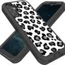 Designed for Galaxy S25 Plus FE 6.7 Inch Case,Heavy-Duty Rugged and Durable,Shockproof Hybrid Dual-Layer Armor Protective Shell,Cute Cow Pattern