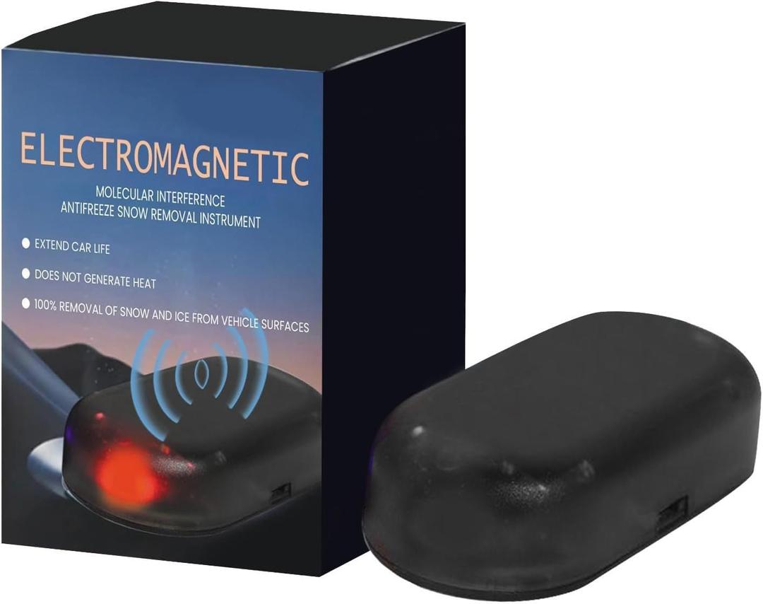 Anti-Freeze Electromagnetic Car Snow Removal Device, 2025 Upgrade Car Interference Antifreeze Instrument, Electromagnetic Car Snow Removal Device for Winter Commute Ice Frost Removal on Cars