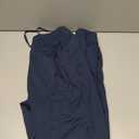 MAGCOMSEN Women's Fleece Lined Joggers High Waisted Water Resistant Thermal Winter Hiking Running Sweatpants with Pockets (Large, Navy)