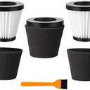 Replacement Scorpion Handheld Vacuum Cleaner Filter with Brush Compatible with Dirt Devil Scorpion Handheld Vacuum Cleaner Style F117, Compare to Parts AD40117 (3Pack)