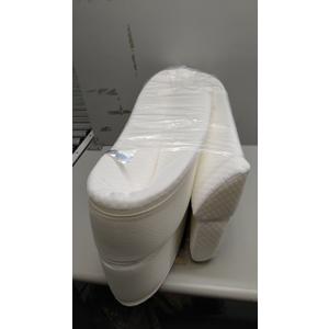 Wedge Pillow Headboard for Bed Gap,Foldable Bed Wedge Gap Filler King Size,Matterss Gap Filler,Multi Functional Bed Crack Pillow, Fill The Gap (0-7") Between Your Headboard and Mattress,White, King(76"x6"x6")