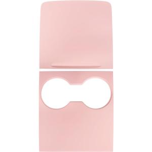 Center Console Cover, ABS Center Console Wrap Center Control Panel Compatible with Tesla Model 3 (2017-2023), Model y (2019-2025) (Pink)