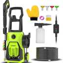 Jowque Electric Pressure Washer 4800 PSI 2.8 GPM, Power Washers Electric Powered with 4 Nozzles and Foam Cannon, High Pressure Cleaner Machine for Cars, Patio, Driveway, Home Cleaning (Green)