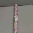 WRAPAHOLIC Reversible Wrapping Paper - Mini Roll - 17 Inch x 33 Feet - Cute Cats Design and Solid Pink Design for Birthday, Holiday, Baby Shower