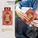 Journal For Women,A5 Hardcover Leather Journal - 200 Pages Premium Paper Notebook, Journal Notebook for School, Work (You Are Loved Red)