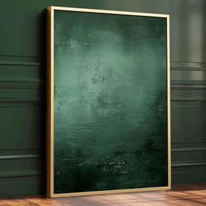 Green And Black Abstract Wall Art Canvas Dark Green Abstract Sage Green Picture Large Green Paintings Dark Emerald Green Pictures Minimalist Modern Abstract Painting Nordic Decor 16x24inch No Frame (24L" x 16W")