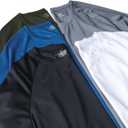 1/5 Pack Running Shirts Men Sport Tops Dry Fit Gym Wicking Athletic T Shirts Breathable Cool Workout Shirts (L)