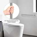 Shower Grab Bar 32 Inch, iHansee Brushed Nickel Bathroom Grab Bar w/Anti-Slip Knurled Grip, Stainless Steel Safety Handicap Bars, Wall Mounted Balance Support Handrail Bath Handle for Senior Elderly