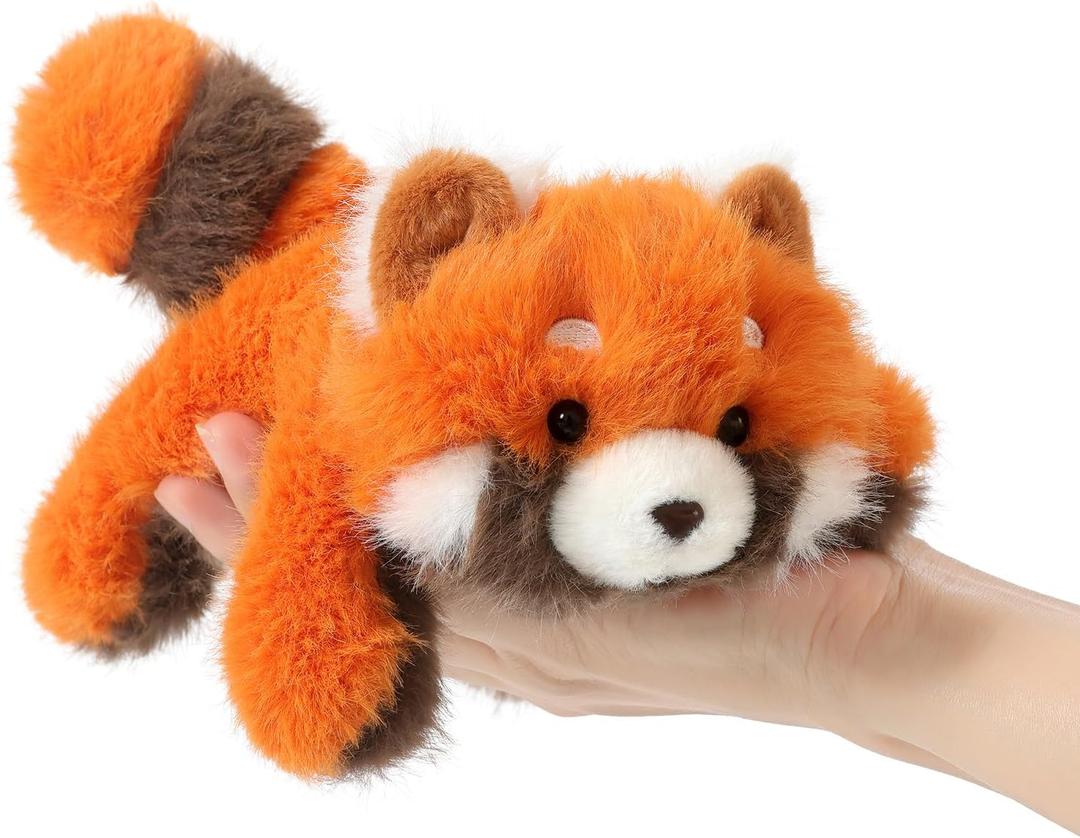 PEACH CAT Red Panda Stuffed Animal 7" Cute Plushies Soft Plush Toys Gifts for Kids