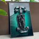 Display Wallboard for Lego Technic 42171 Mercedes-AMG W14 E F1 Building Blocks,Adult Collectibles Wall Mount for Lego Car(No Car Included)